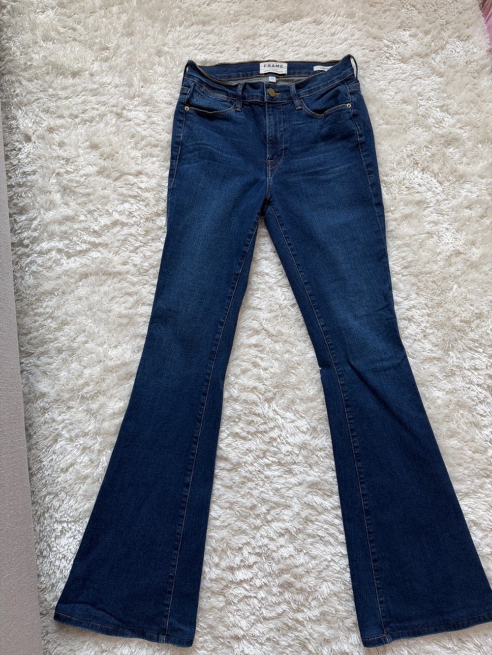 Frame Denim Indigo Flare Jeans - Women's